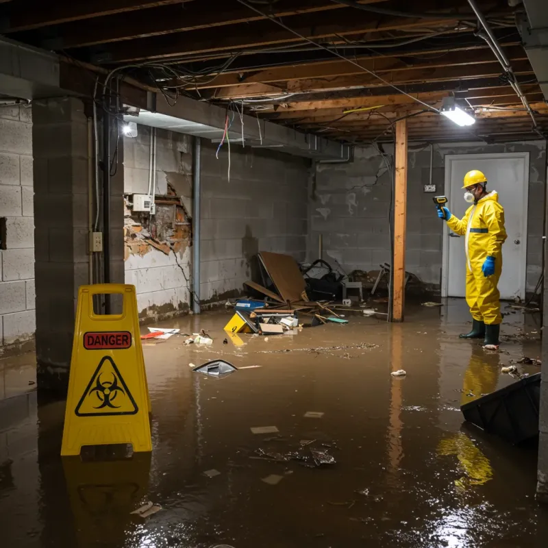 Flooded Basement Electrical Hazard in Berryville, VA Property